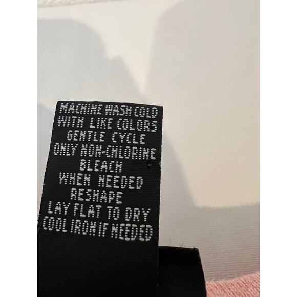 Rue21 Raglan Sleeve Striped Sweater Women's Small Y2K Pink Cream Scoopneck - Picture 4 of 7